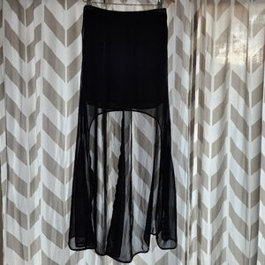 L'Amour Hi-Low Sheer Skirt